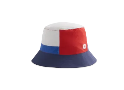 Kith x Wilson Emblem Logo Colorblocked Bucket Hat "Rival"