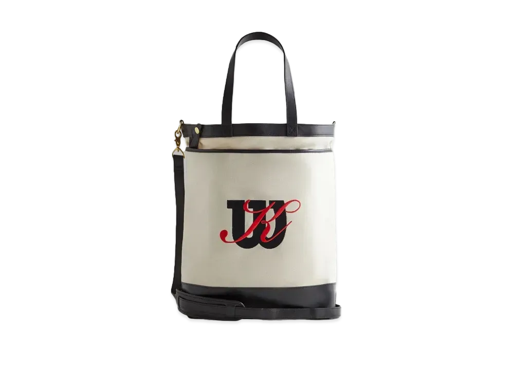 Kith x Wilson Leather Trimmed Do All Tote "White Alyssum"