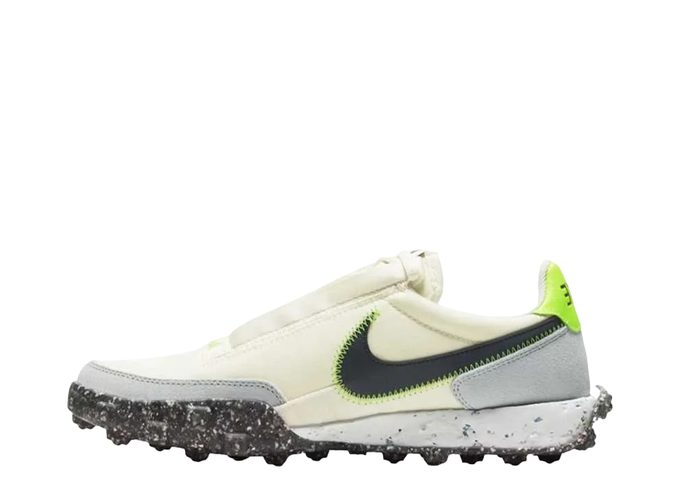 Nike Women's Waffle Racer Crater "Pale Ivory/Electric Green"
