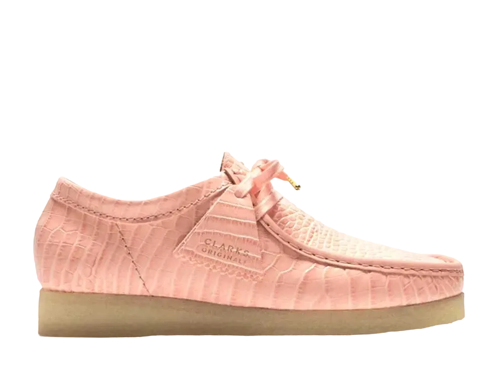 Packer Shoe × Clarks Wallabee "Pink Croc"