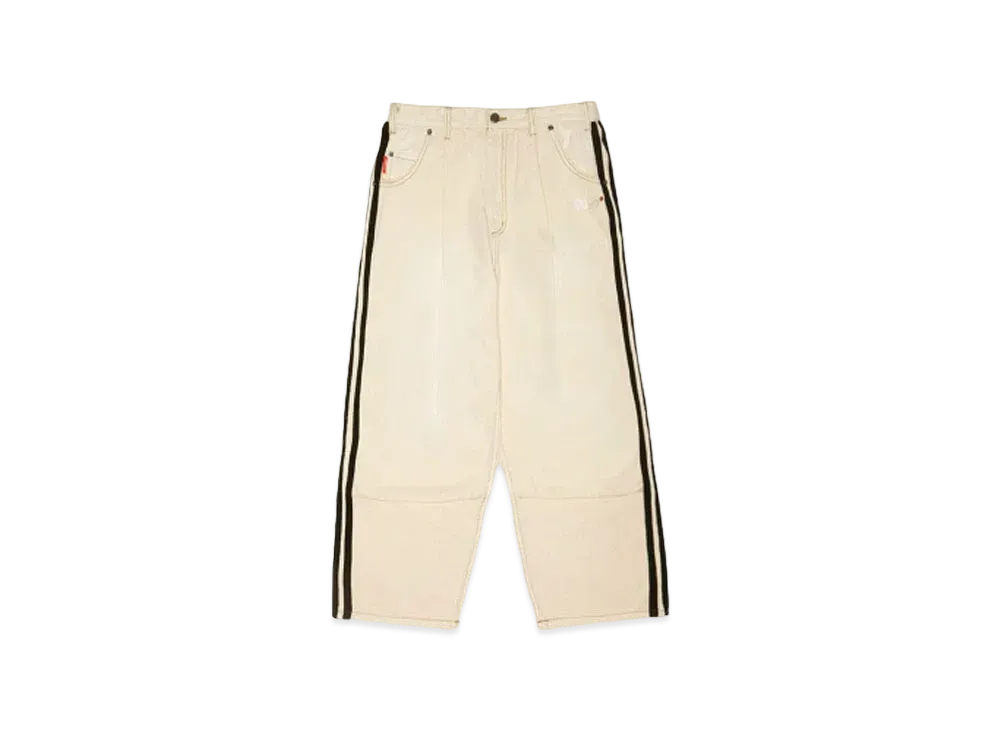 9090 Vintage Denim Track Pants "Off White"