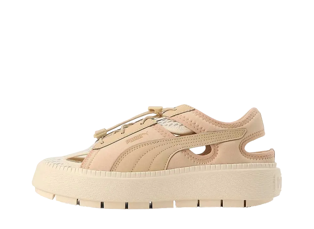 プーマ ウィメンズ バスケット プラットフォーム トレース ライト ミュール スニーカー "グラノーラ/フロスティドアイボリー"