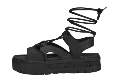 Puma Women's Mayze Sandal Laces "Puma Black/Puma White"