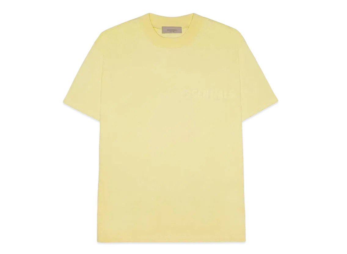 FEAR OF GOD ESSENTIALS SS Tee (Felt Logo) "Canary"