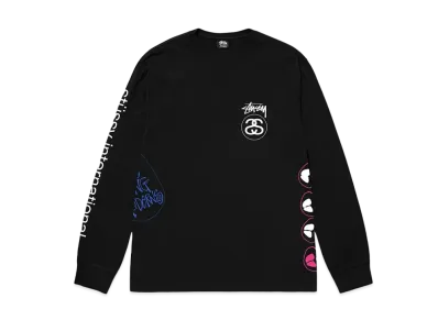 Stussy Test Strike Pigment Dyed LS Tee "Black"