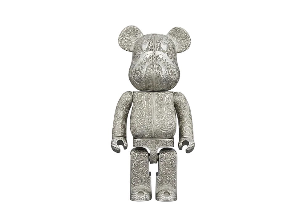 Bearbrick BAPE(R) SHARK ROYAL SELANGOR Silver 400%