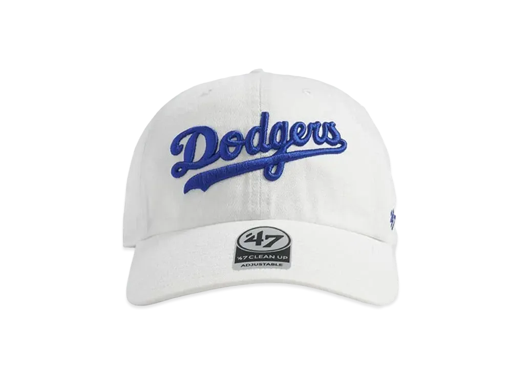 '47 Dodgers Script CLEAN UP "WHITE"