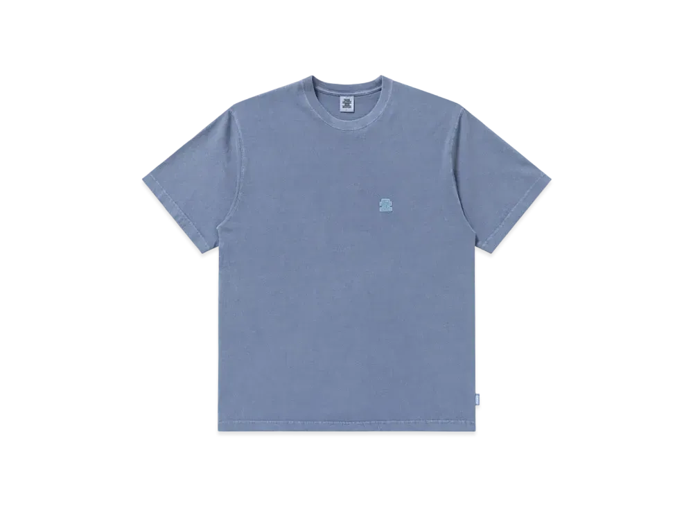 Black Eye Patch Pigment Dyed Small OG Label Tee "Navy"