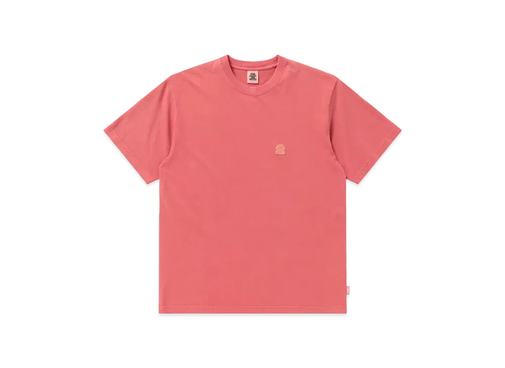 Black Eye Patch Pigment Dyed Small OG Label Tee "Pink"