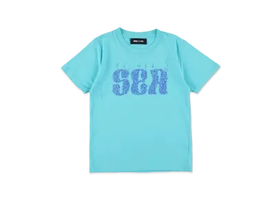 WIND AND SEA Sea Bubble Wave S/S Tee (Mini) "Sax"