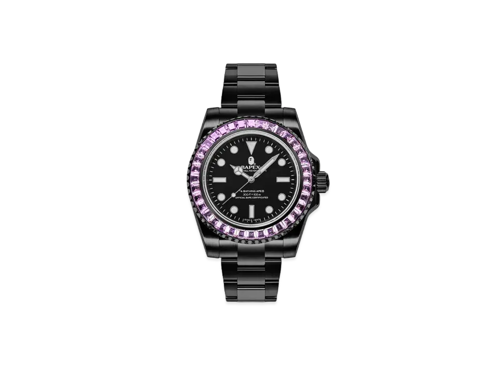 A BATHING APE Type 1 Bapex Crystal Stone "Pink"