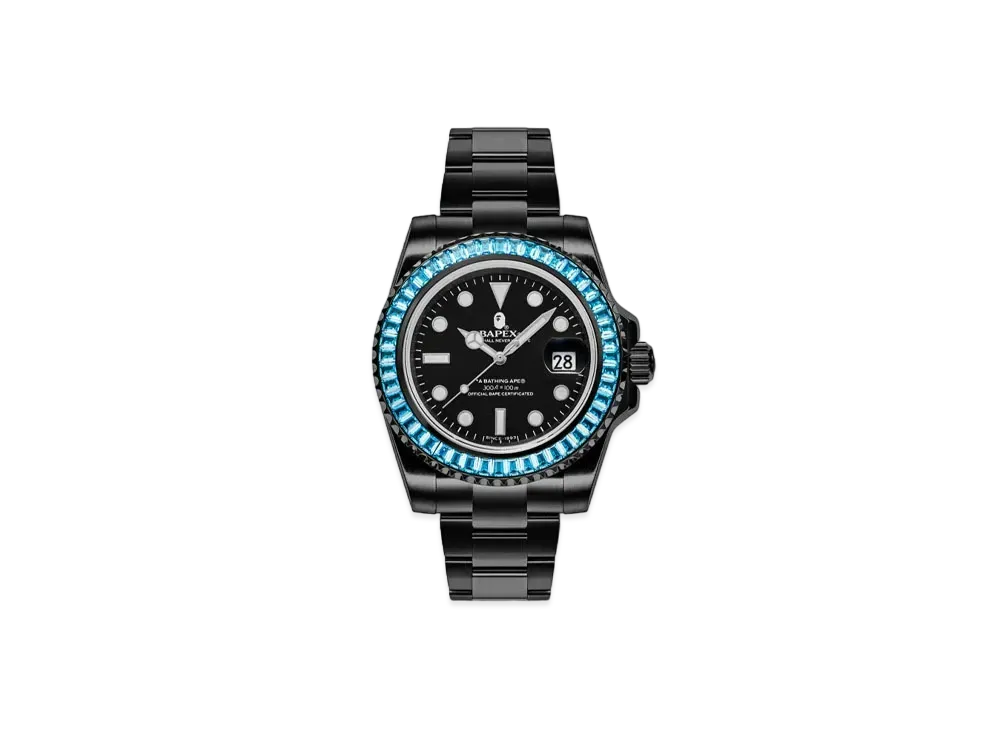A BATHING APE Type 1 Bapex Crystal Stone "Green"