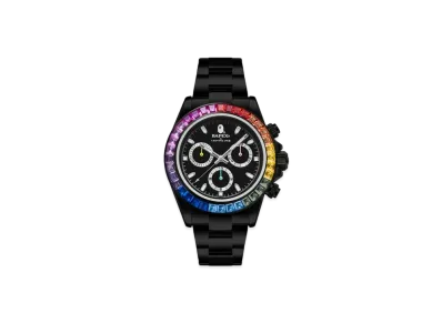 A BATHING APE Type 4 Bapex Crystal Stone "Black"