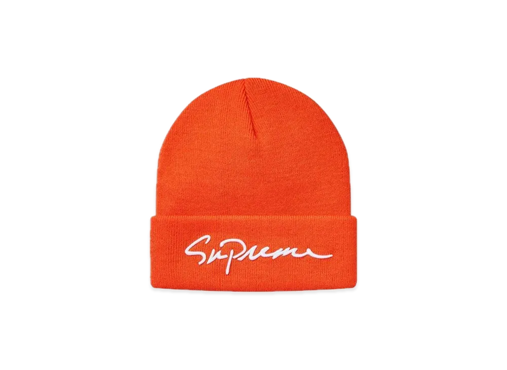 Supreme Classic Script Beanie "Orange"