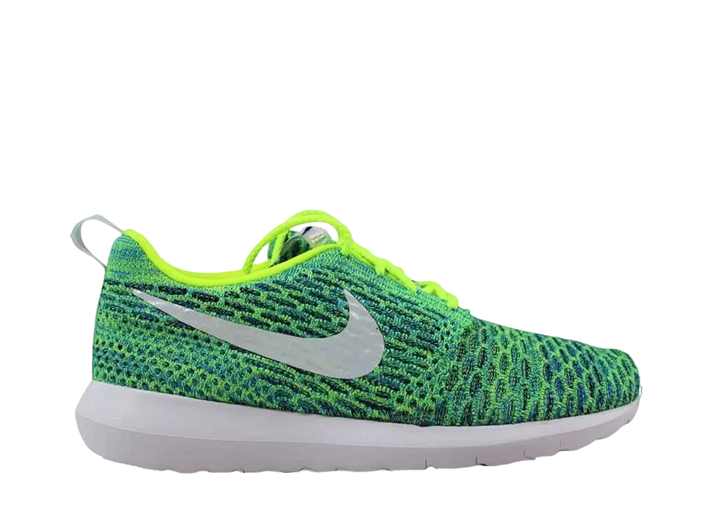 ナイキ ウィメンズ ローシ NM フライニット QS "ボルト/メタリックシルバー/ボルテージグリーン"