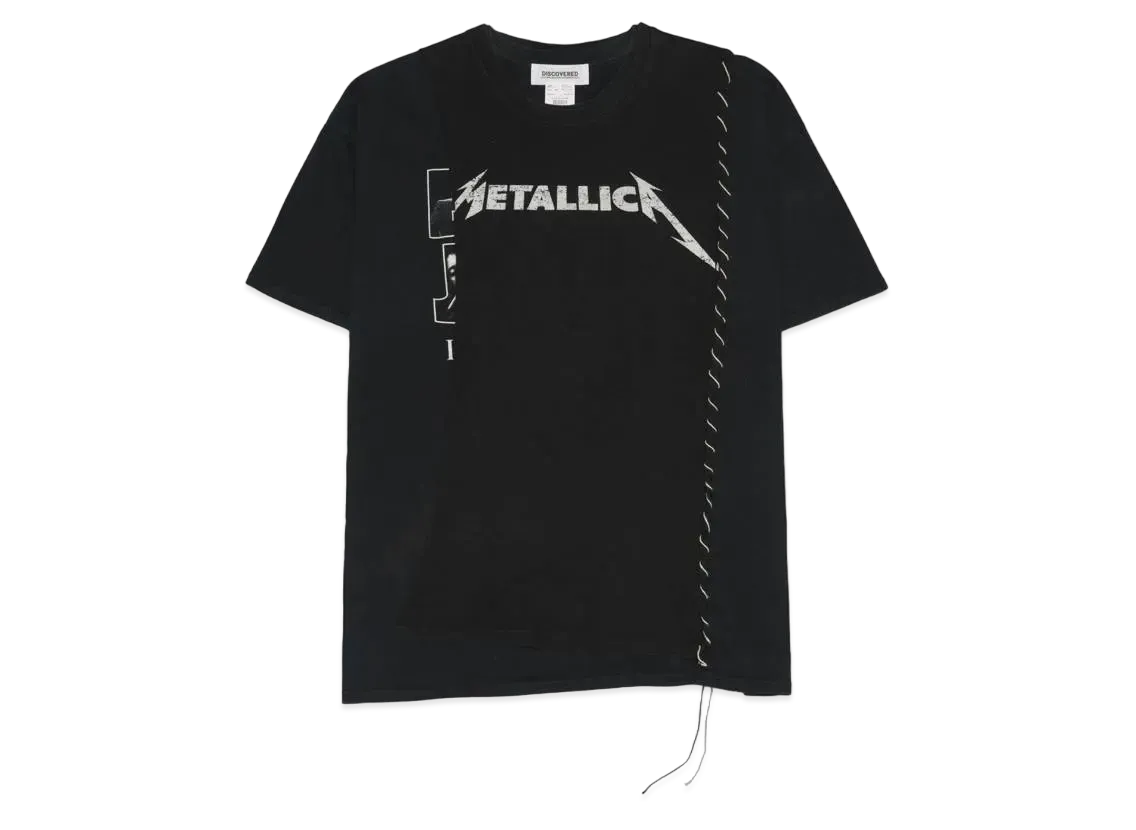 DISCOVERED I Black & WhiteStitch Band Tee HYPE DROP Exclusive "BLACK"