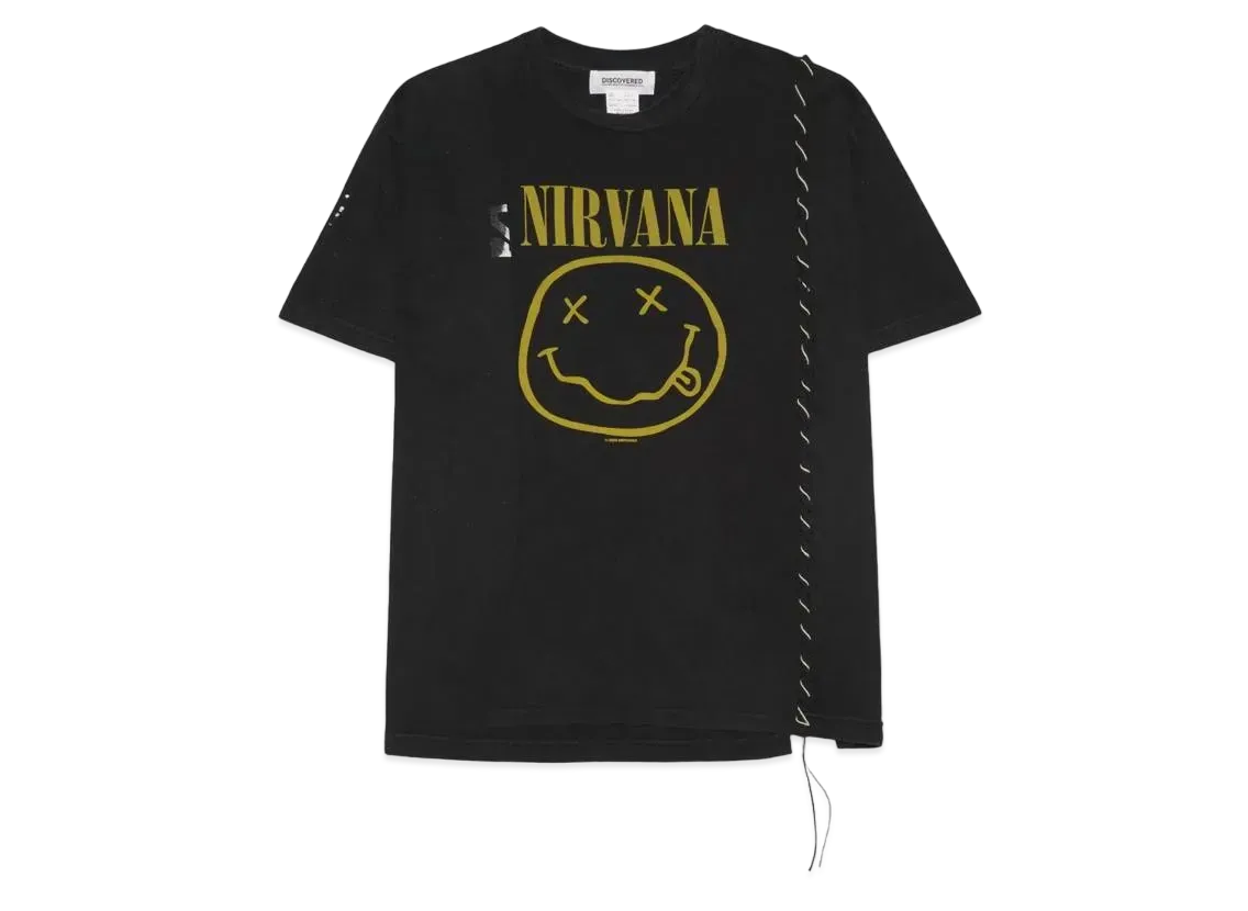 DISCOVERED I Black & WhiteStitch Band Tee HYPE DROP Exclusive "BLACK"