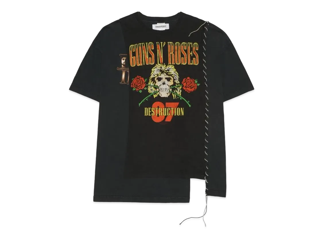 DISCOVERED I Black & WhiteStitch Band Tee HYPE DROP Exclusive "BLACK"