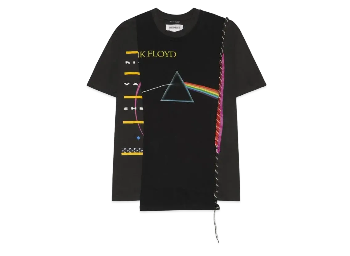 DISCOVERED I Black & WhiteStitch Band Tee HYPE DROP Exclusive "BLACK"