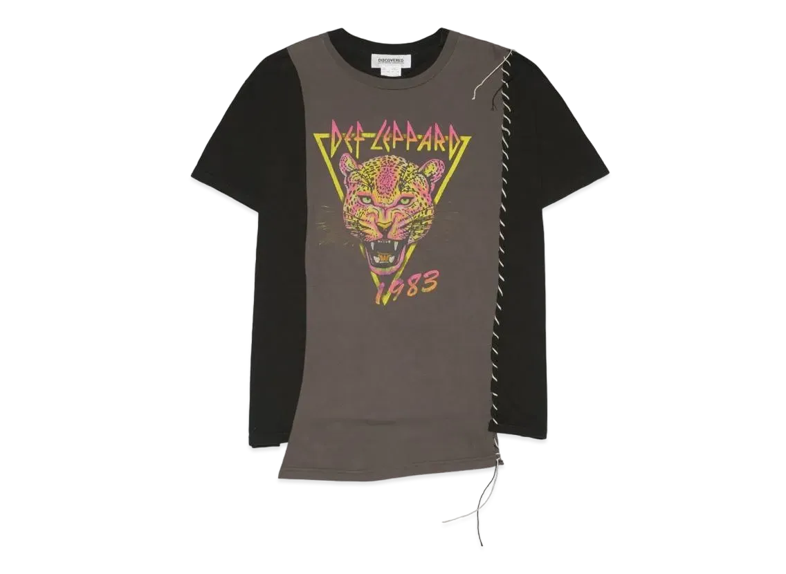 DISCOVERED I Black & WhiteStitch Band Tee HYPE DROP Exclusive "BLACK"