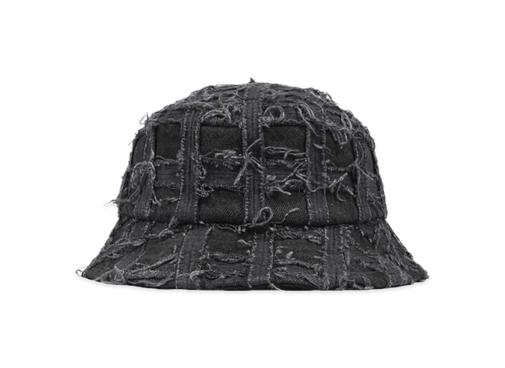 Supreme Frayed Patchwork Denim Crusher "Washed Black"