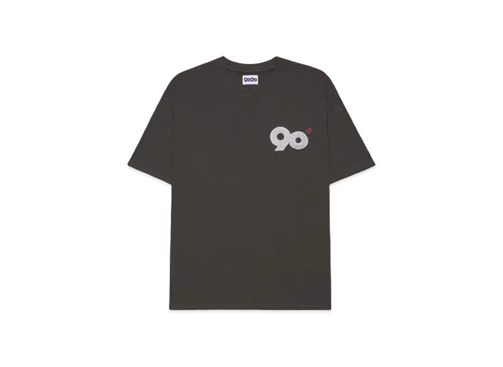 9090 Logo Tee "Charcoal Black"