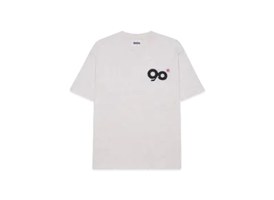 9090 Logo Tee "Heather White"