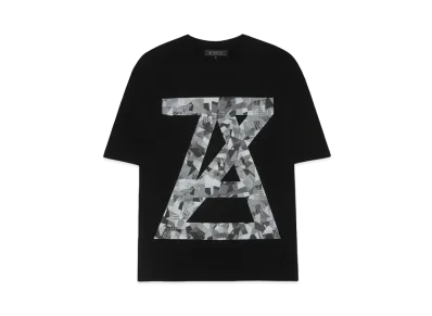 ANREALAGE AZ PATCHWORK PRINT TEE "BLACK"