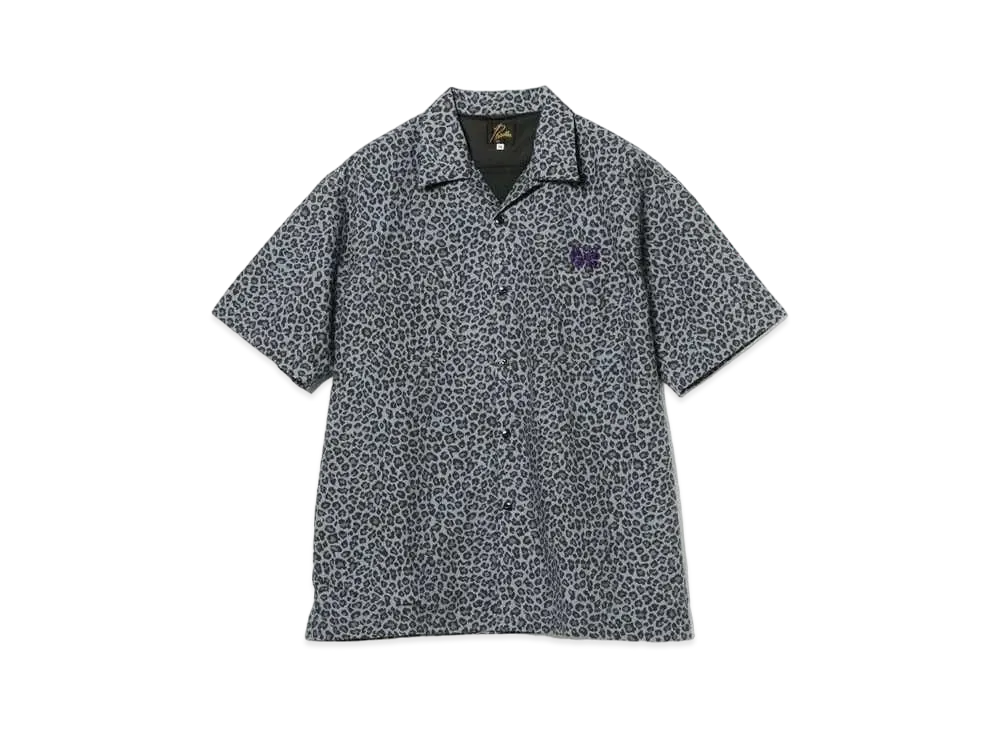 Needles x BEAMS Open Collar Shirt "Leopard"