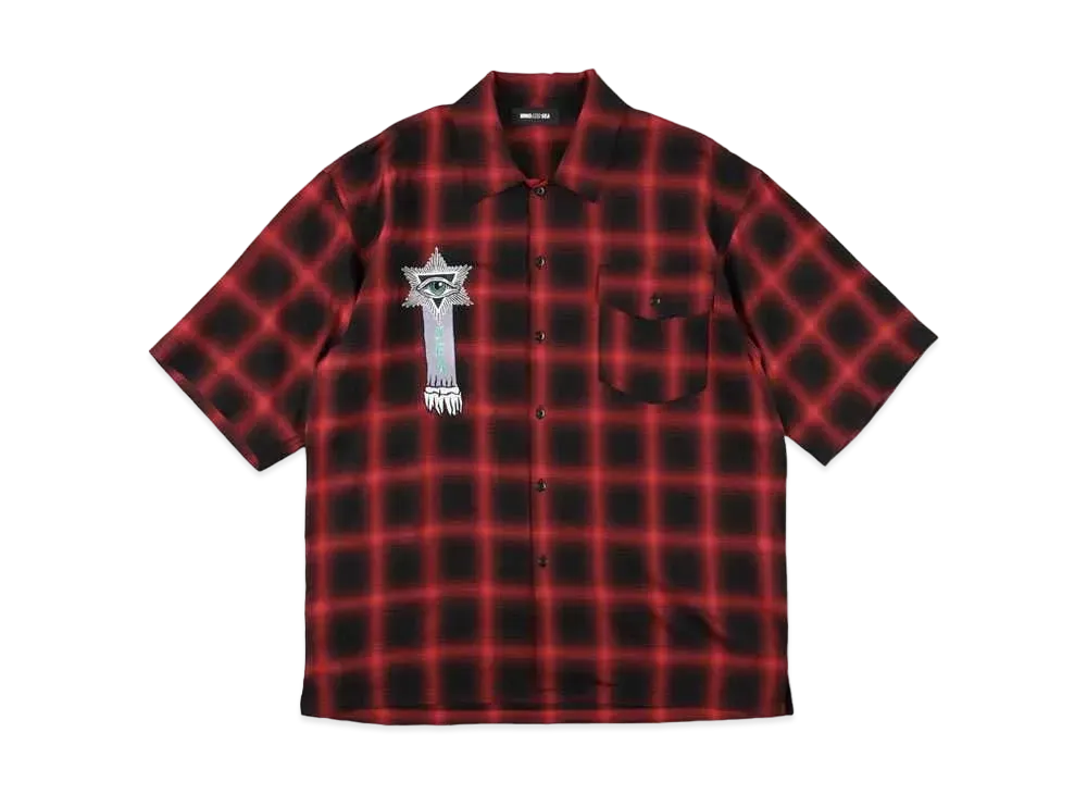 WIND AND SEA x Koichiro Takagi Plaid Shirt "Black Red"