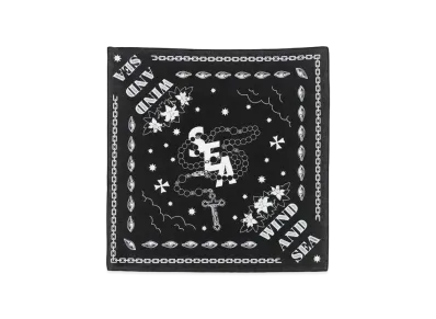 WIND AND SEA x Koichiro Takagi Bandanna "Black"