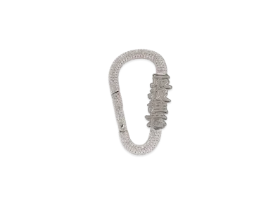 Black Eye Patch Handle With Care Rhinestone Carabiner "Multi"