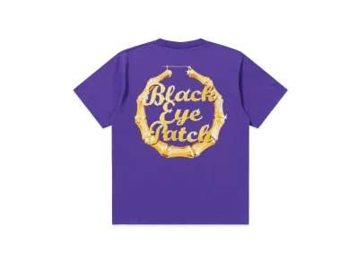 Black Eye Patch Bamboo Hoop Tee "Purple"