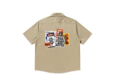 Black Eye Patch Label Pack S/S Work Shirt "Beige"