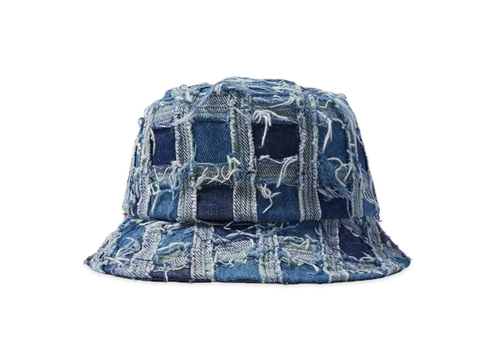 Supreme Frayed Patchwork Denim Crusher "Washed Blue"