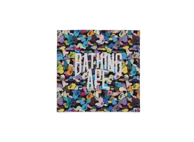 A BATHING APE Multi Camo NYC Logo Bandana "Black"