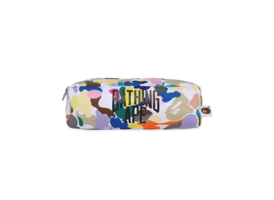 A BATHING APE Multi Camo NYC Logo Flight Pouch "White"