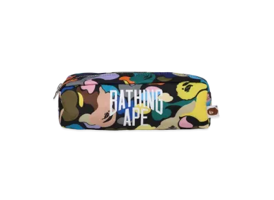A BATHING APE Multi Camo NYC Logo Flight Pouch "Black"