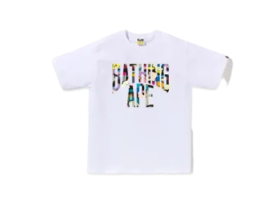 A BATHING APE Multi Camo NYC Logo Tee #2 "White"