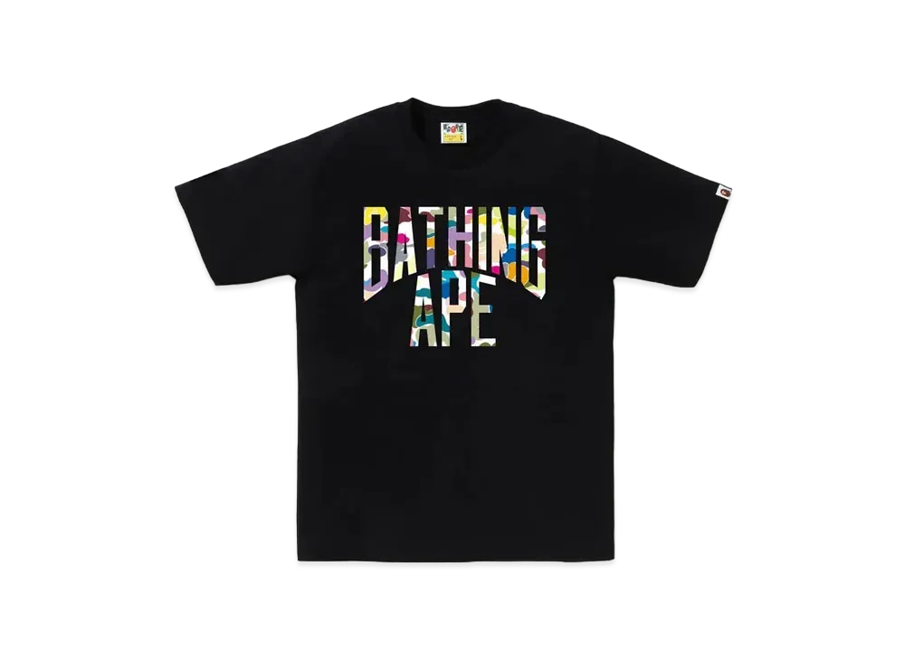 A BATHING APE Multi Camo NYC Logo Tee #2 "Black"