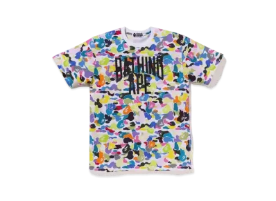 A BATHING APE Multi Camo NYC Logo Tee #1 "White"