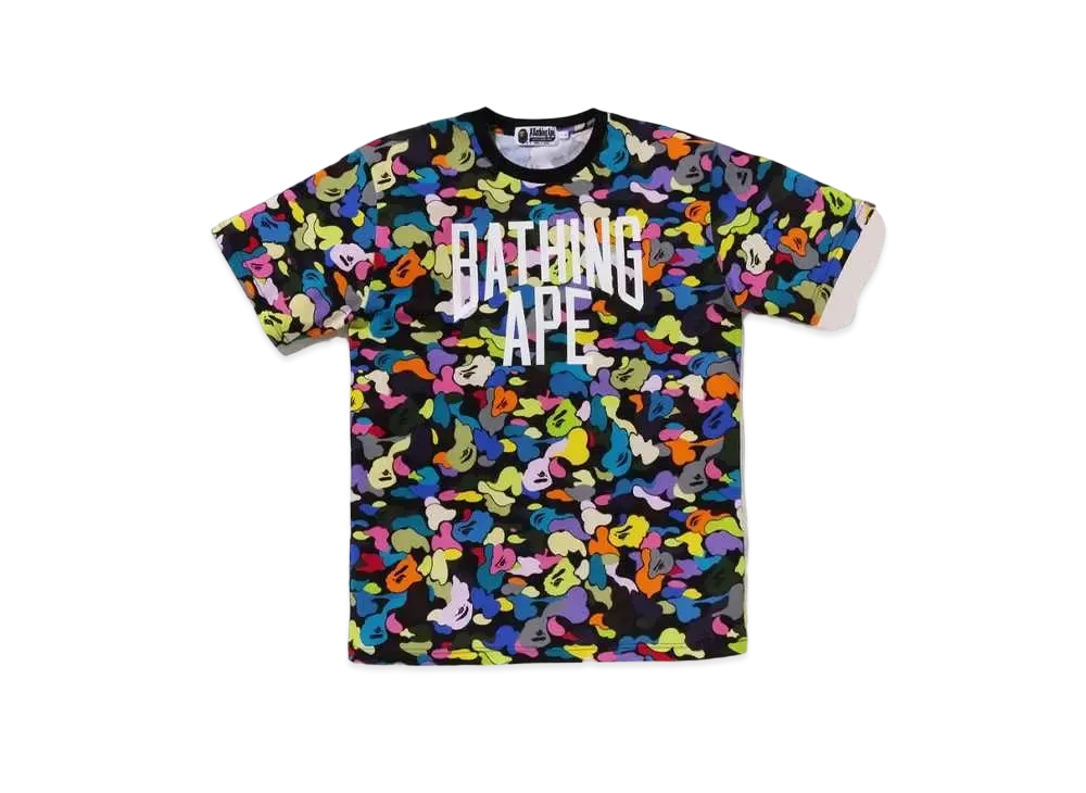 A BATHING APE Multi Camo NYC Logo Tee #1 "Black"