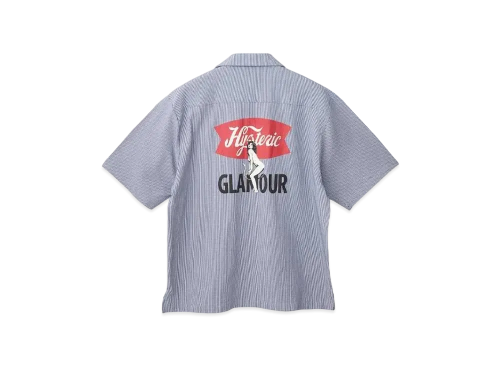 HYSTERIC GLAMOUR Hysteric Grocery Wappen Shirt "Navy"