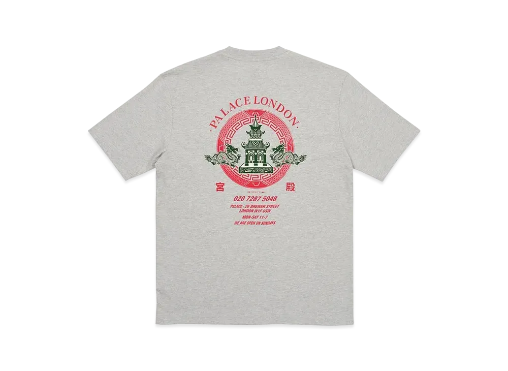 PALACE Fortunate T-Shirt "Grey Marl"