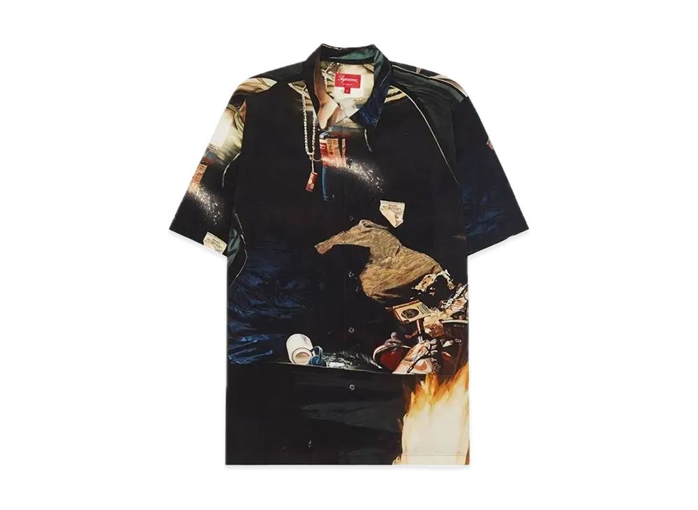 Supreme Firecracker Rayon S/S Shirt "Black"