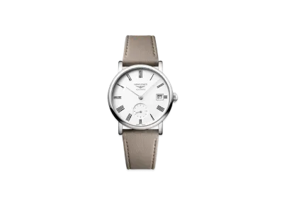 Longines Elegant Collection 34.50 mm "Matte White/Stainless Steel/Beige" L4.312.4.11.2