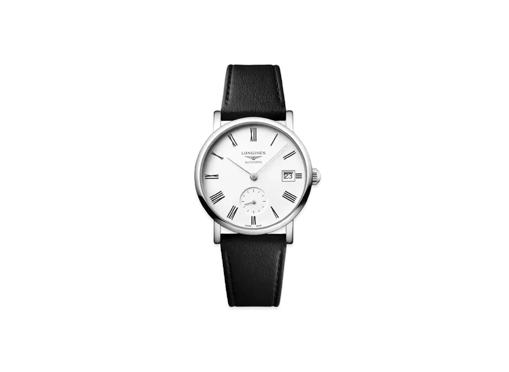 Longines Elegant Collection 34.50 mm "Matte White/Stainless Steel/Black" L4.312.4.11.0