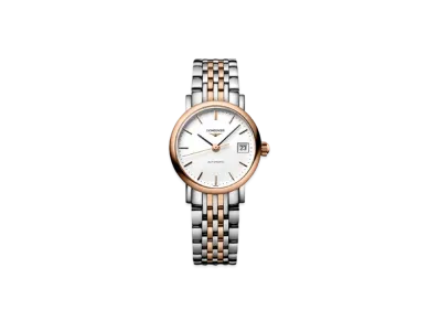 Longines Elegant Collection 29.00 mm "Matte White/Stainless Steel/Pink Gold" L4.310.5.12.7