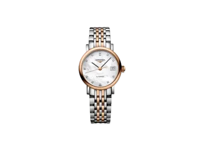 Longines Elegant Collection 25.50 mm "White Mother-of-Pearl/Stainless Steel/Rose Gold" L4.309.5.87.7