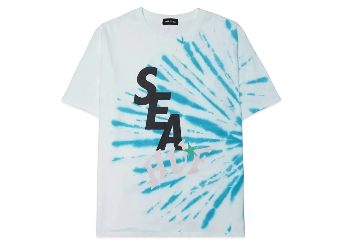 HUF x WIND AND SEA Solid And "Tie Dye" Tee "Tie Dye"